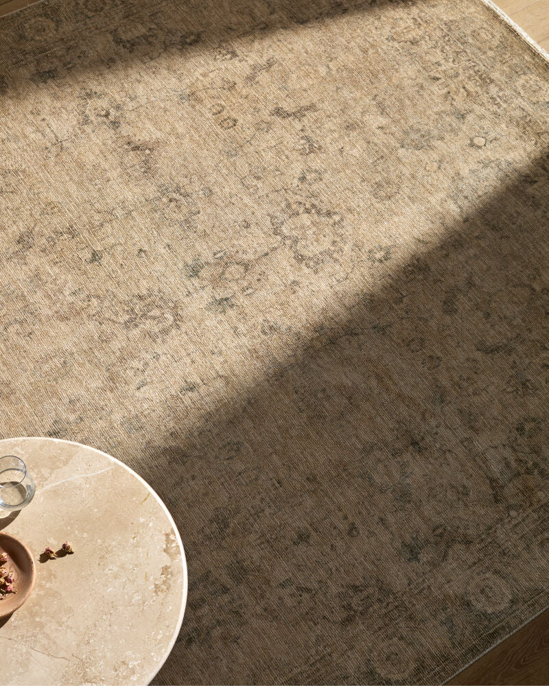 Galey Alix Fetscher GAHU-2301 Olive Area Rug by LIVABLISS