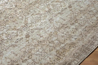Close-up of the Amelia JYAL-2301 Ivory Area Rug showing its intricate pattern and chenille texture.