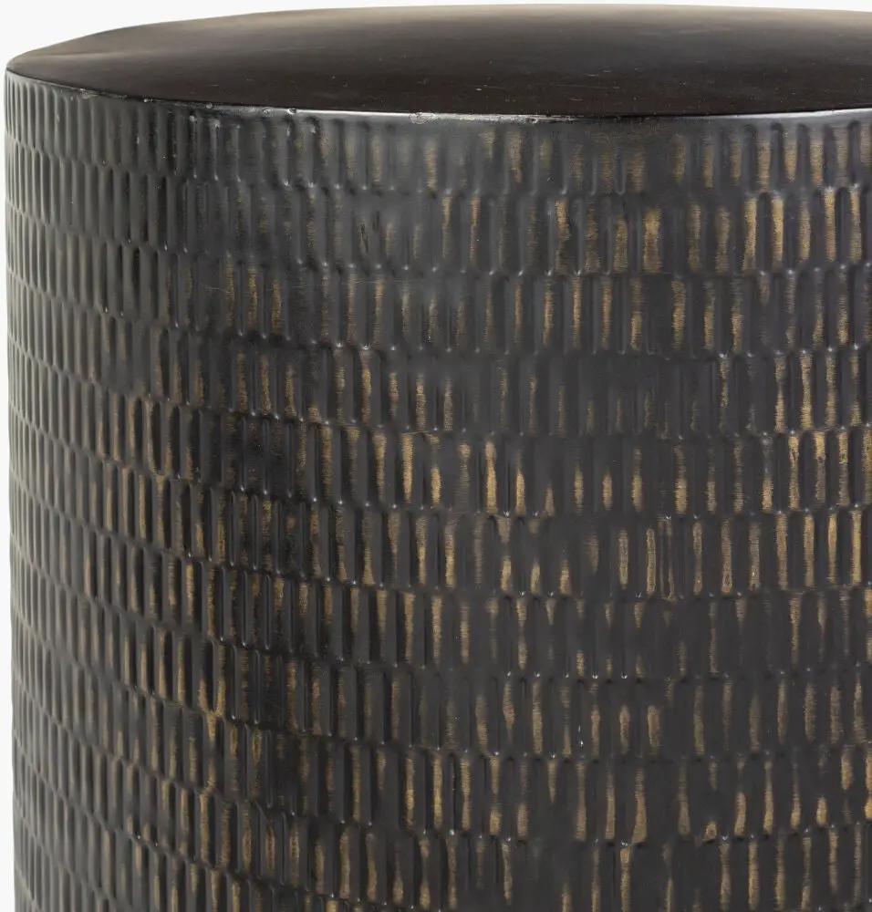 Amenet NEA-001 Gold / Black End Table by LIVABLISS