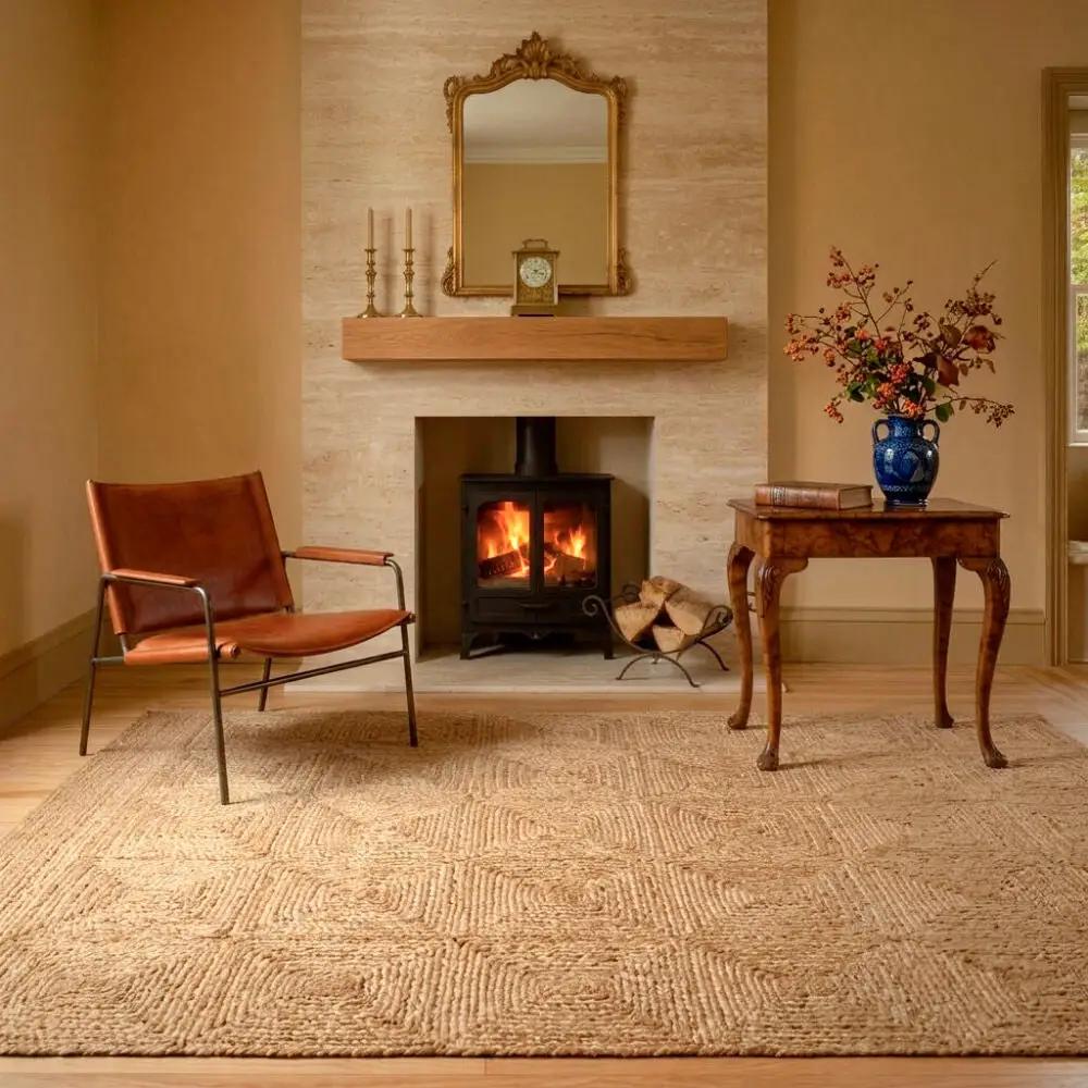 Patricia Rodi x LIVABLISS Ardea PRAD-2300 Beige Handwoven 100% Jute Area Rug