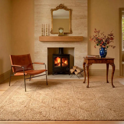 Patricia Rodi x LIVABLISS Ardea PRAD-2300 Beige Handwoven 100% Jute Area Rug