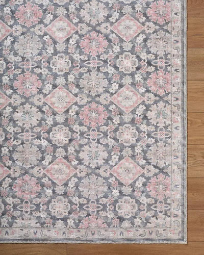 Patricia Rodi x LIVABLISS Aurora PRAR-2300 Slate Gray Jute-Polyester Machine-Woven Area Rug