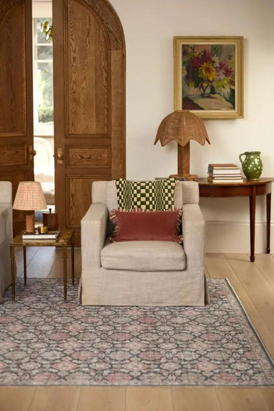 Patricia Rodi x LIVABLISS Aurora PRAR-2300 Slate Gray Jute-Polyester Machine-Woven Area Rug