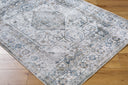 Surya Lillian LLL-2351 Charcoal Machine Washable Area Rug by LIVABLISS