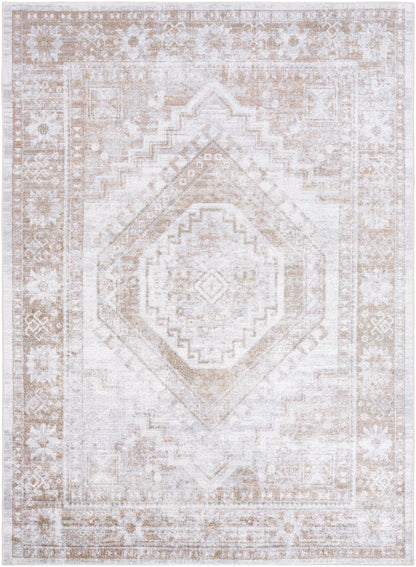 Surya Lillian LLL-2361 Charcoal Machine Washable Area Rug by LIVABLISS