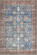Loloi Loren LQ-01 Blue / Brick Area Rug