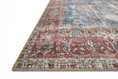 Loloi Loren LQ-01 Blue / Brick Area Rug