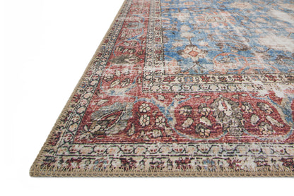 Loloi Loren LQ-01 Blue / Brick Area Rug