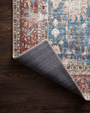Loloi Loren LQ-01 Blue / Brick Area Rug