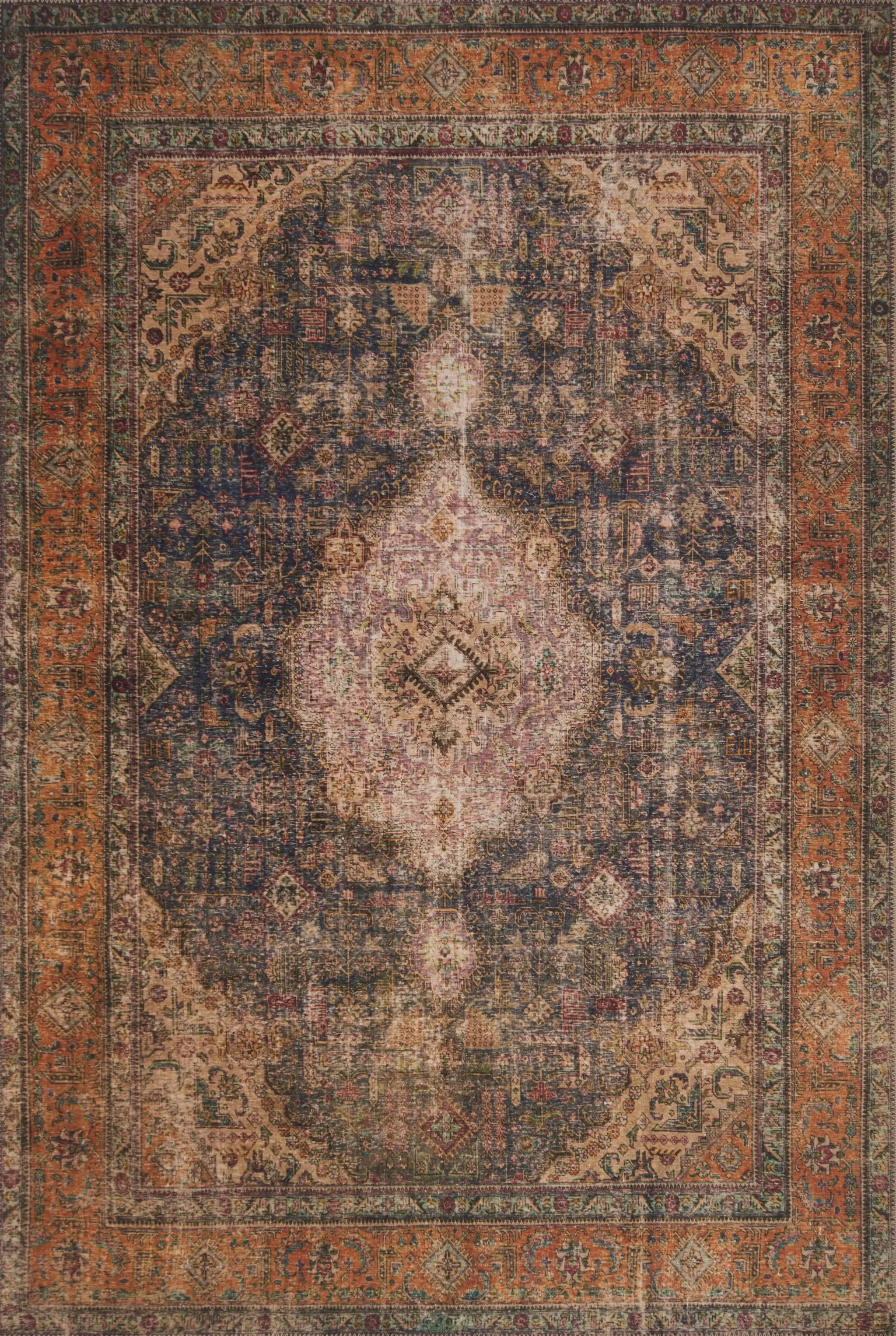 Loren LQ-02 Plum / Multi Area Rug by Loloi