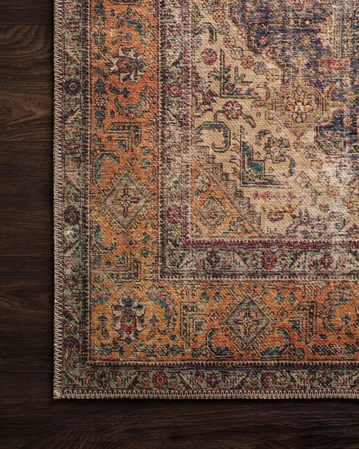 Loren LQ-02 Plum / Multi Area Rug by Loloi