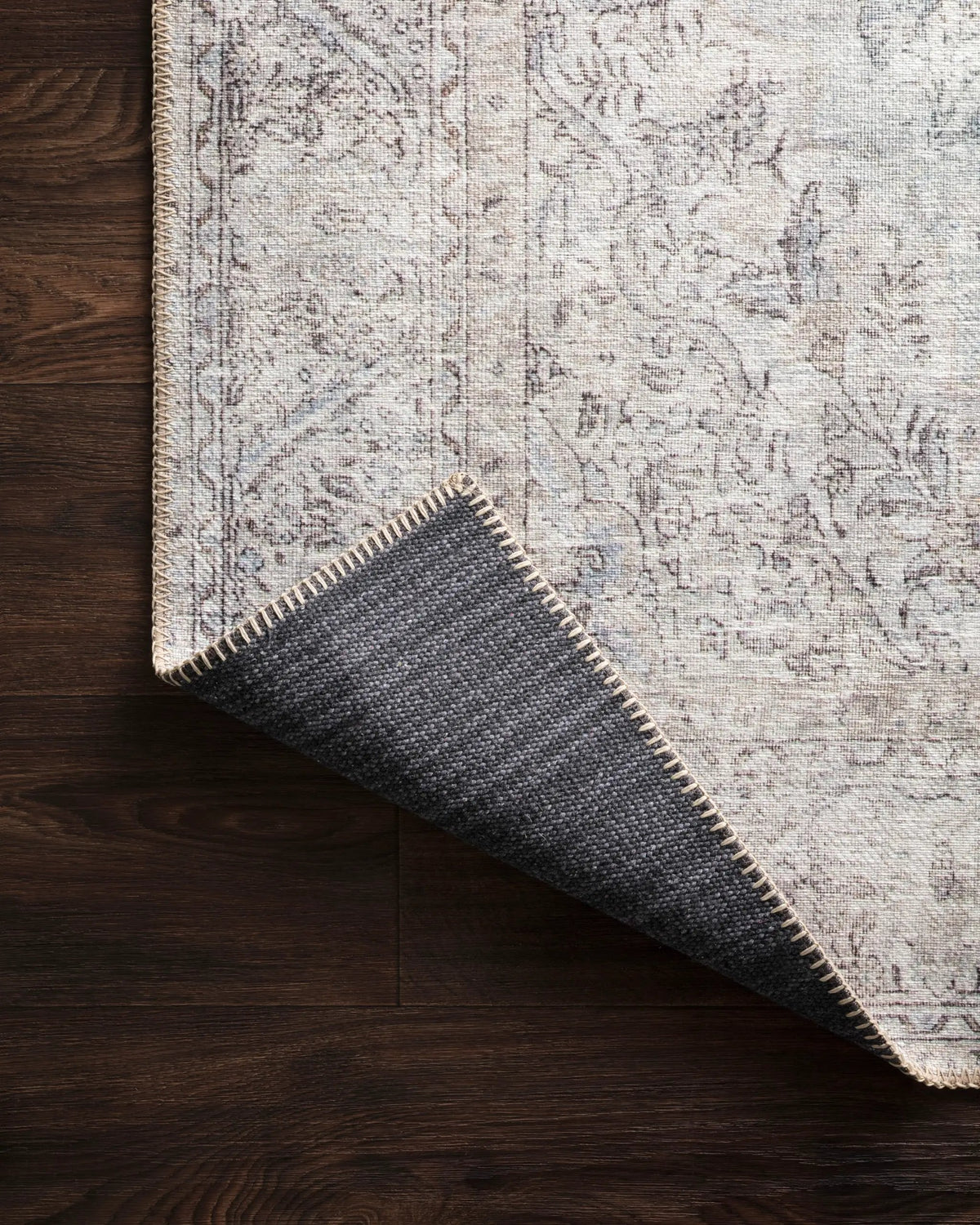 Loren LQ-04 Silver / Slate Area Rug by Loloi
