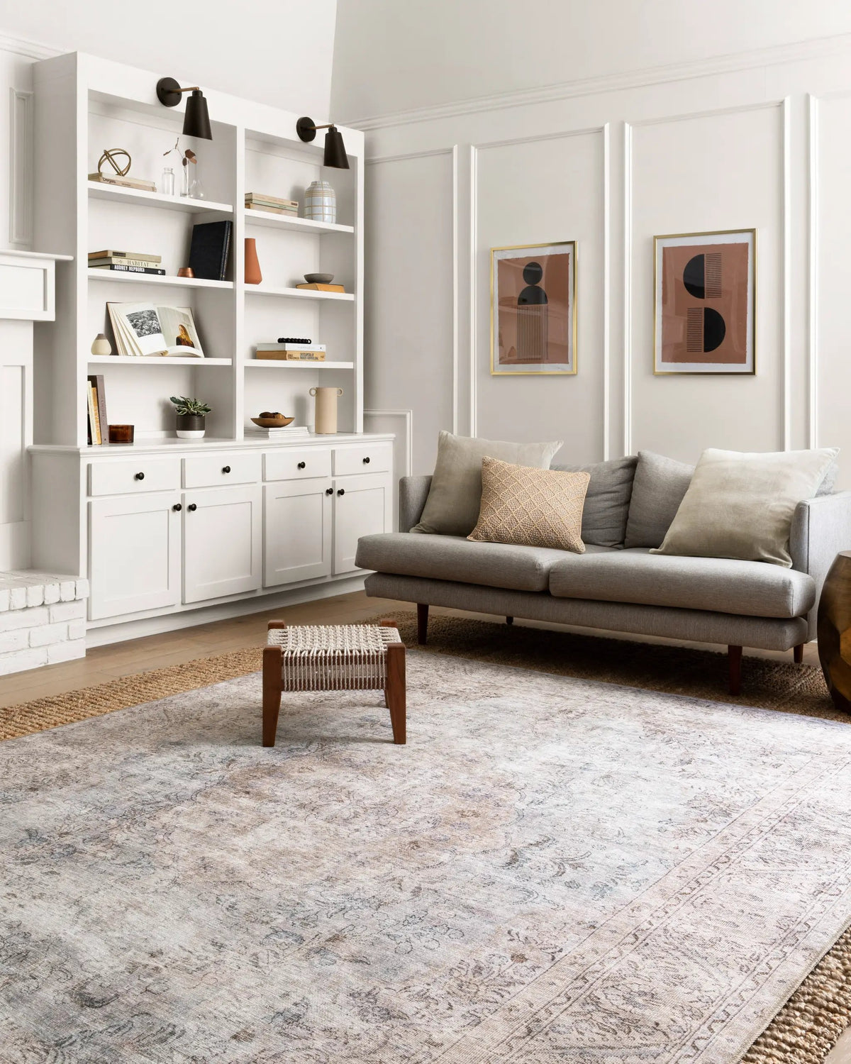 Loren LQ-04 Silver / Slate Area Rug by Loloi