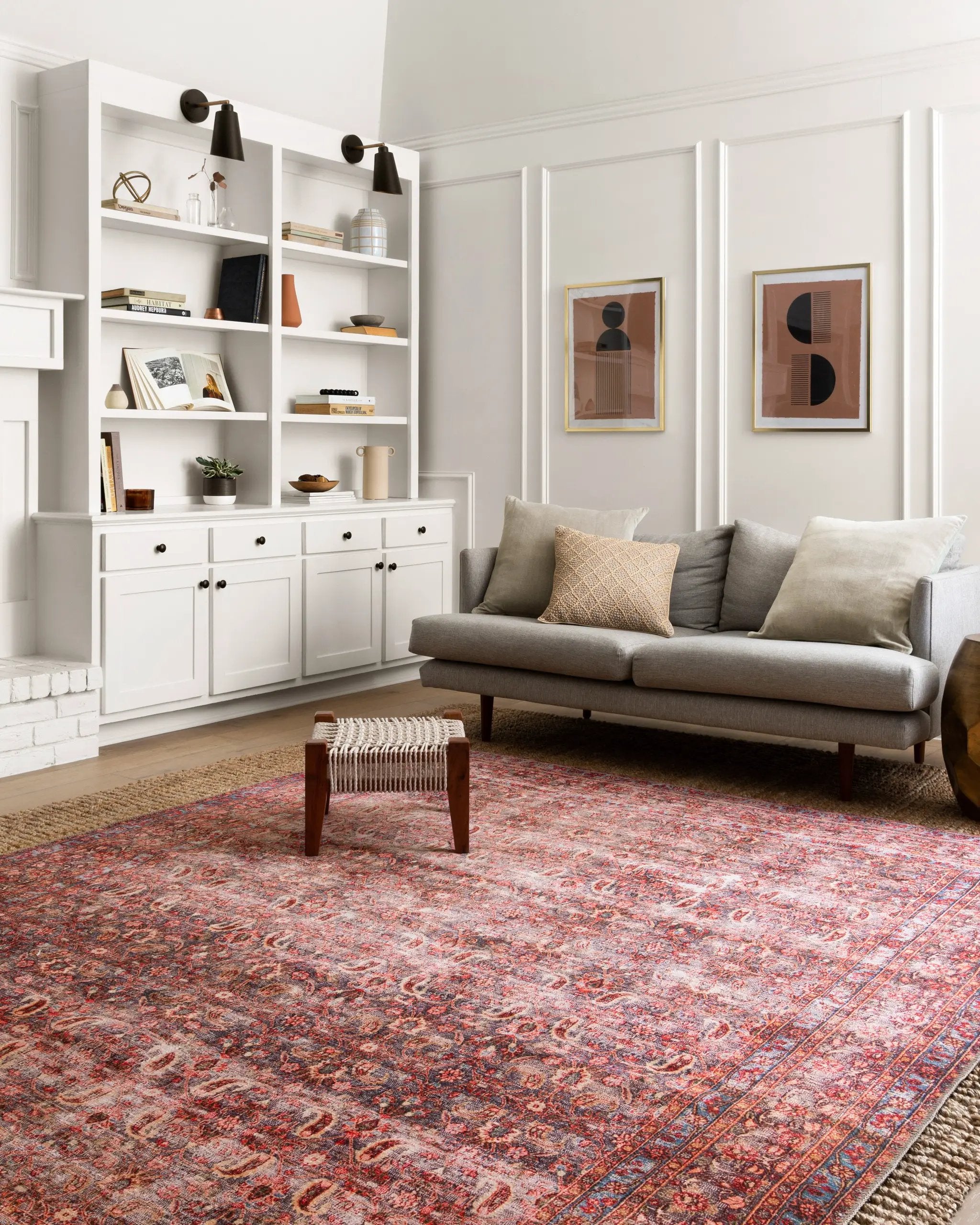 Loloi Loren LQ-05 Eggplant / Crimson Area Rug