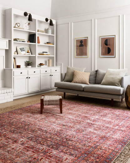 Loloi Loren LQ-05 Eggplant / Crimson Area Rug