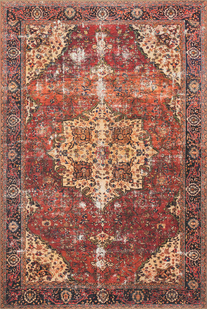Loloi Loren LQ-07 Red / Navy Area Rug