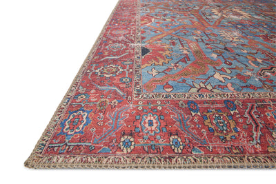Loloi Loren LQ-10 Blue / Red Area Rug