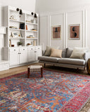 Loloi Loren LQ-10 Blue / Red Area Rug