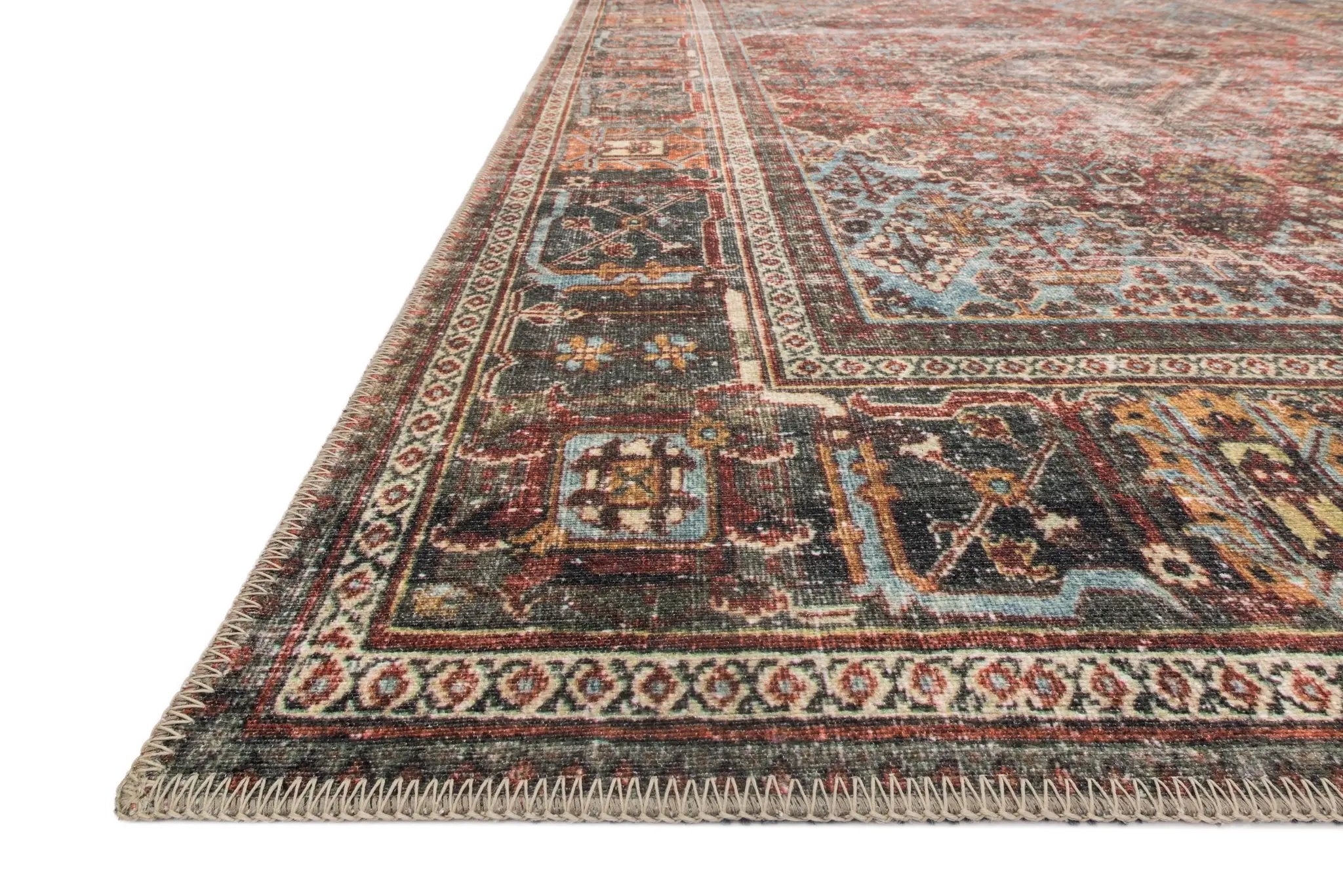 Loren LQ-13 Brick / Midnight Area Rug by Loloi