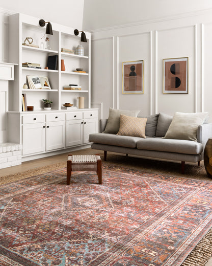Loloi Loren LQ-13 Brick / Midnight Area Rug
