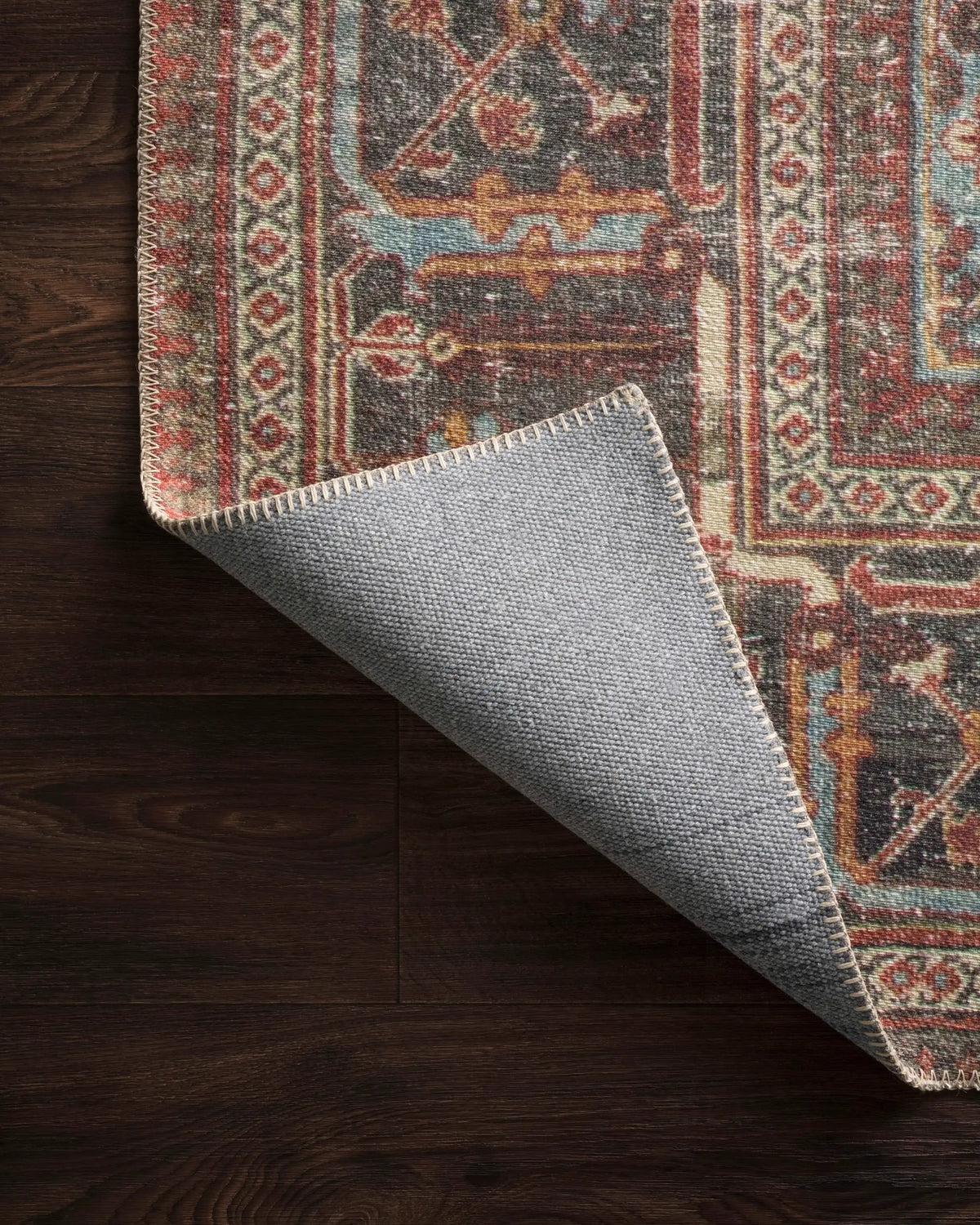 Loren LQ-13 Brick / Midnight Area Rug by Loloi