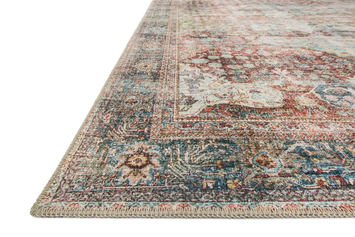 Loren LQ-14 Brick / Multi Area Rug by Loloi