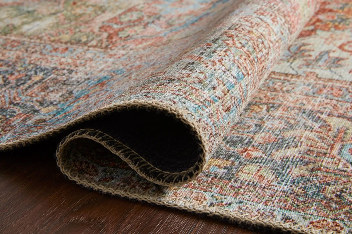 Loren LQ-14 Brick / Multi Area Rug by Loloi