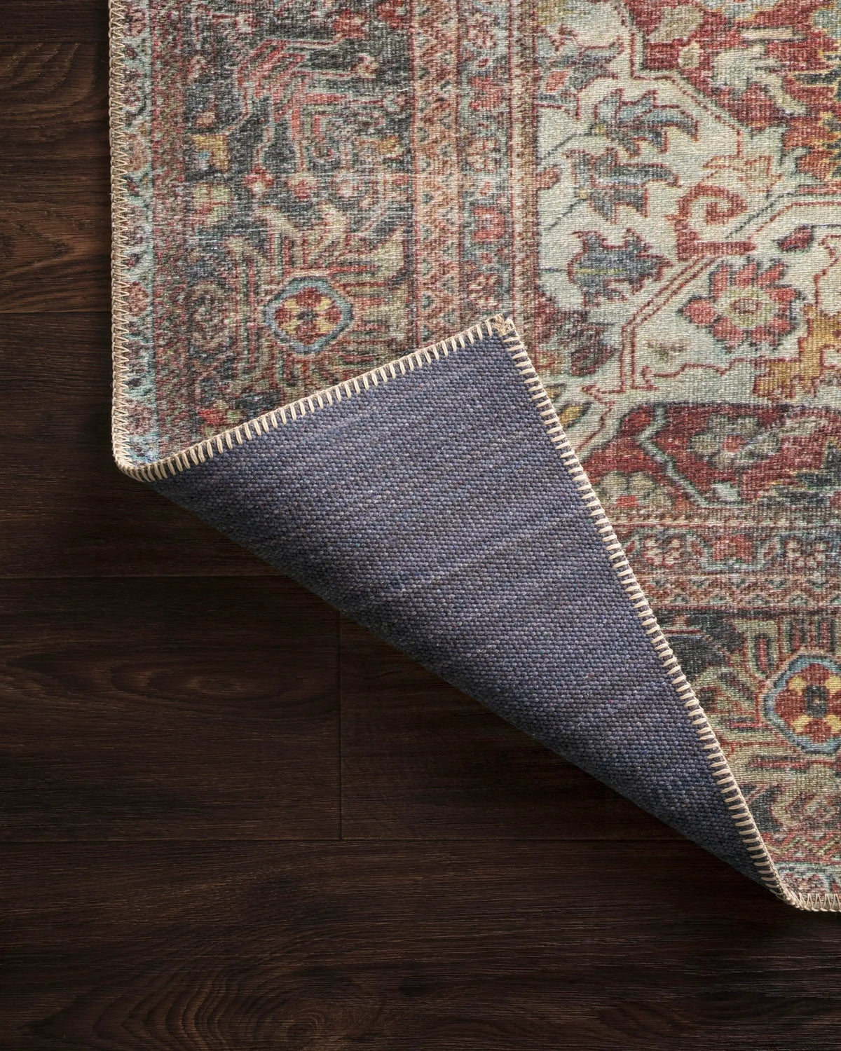 Loren LQ-14 Brick / Multi Area Rug by Loloi