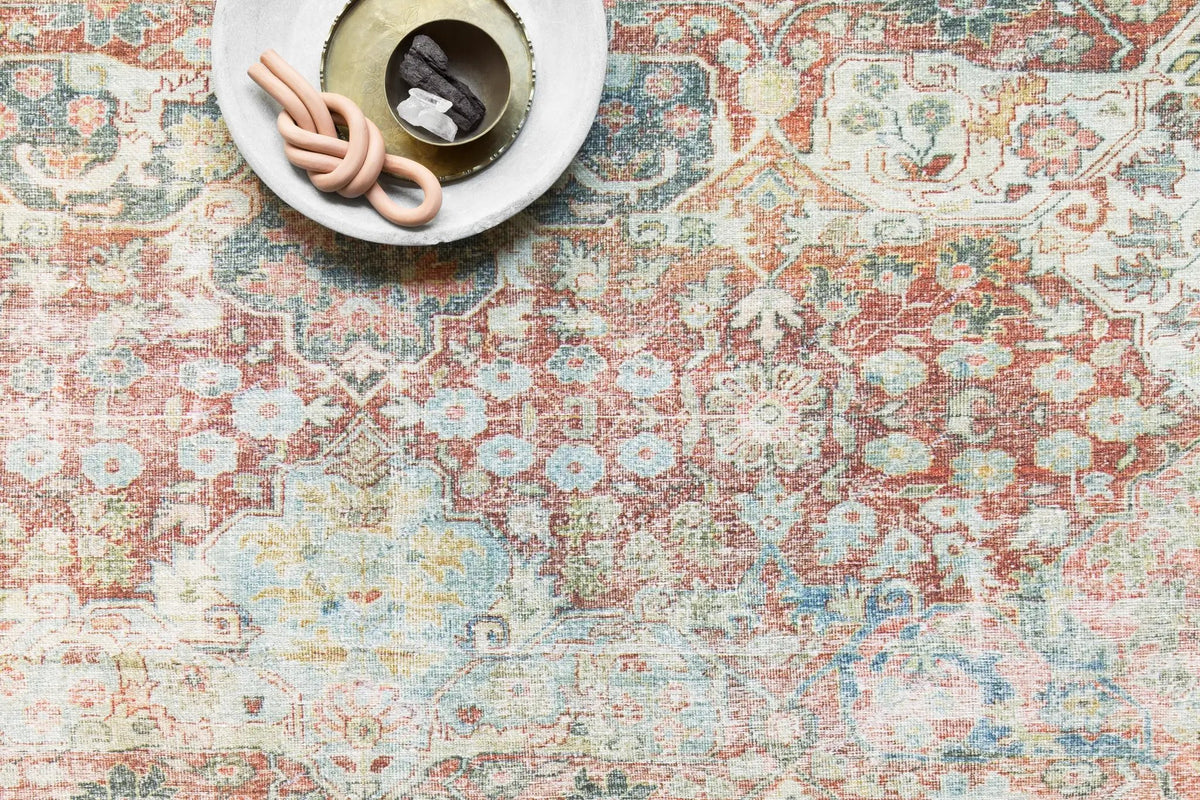 Loren LQ-14 Brick / Multi Area Rug by Loloi