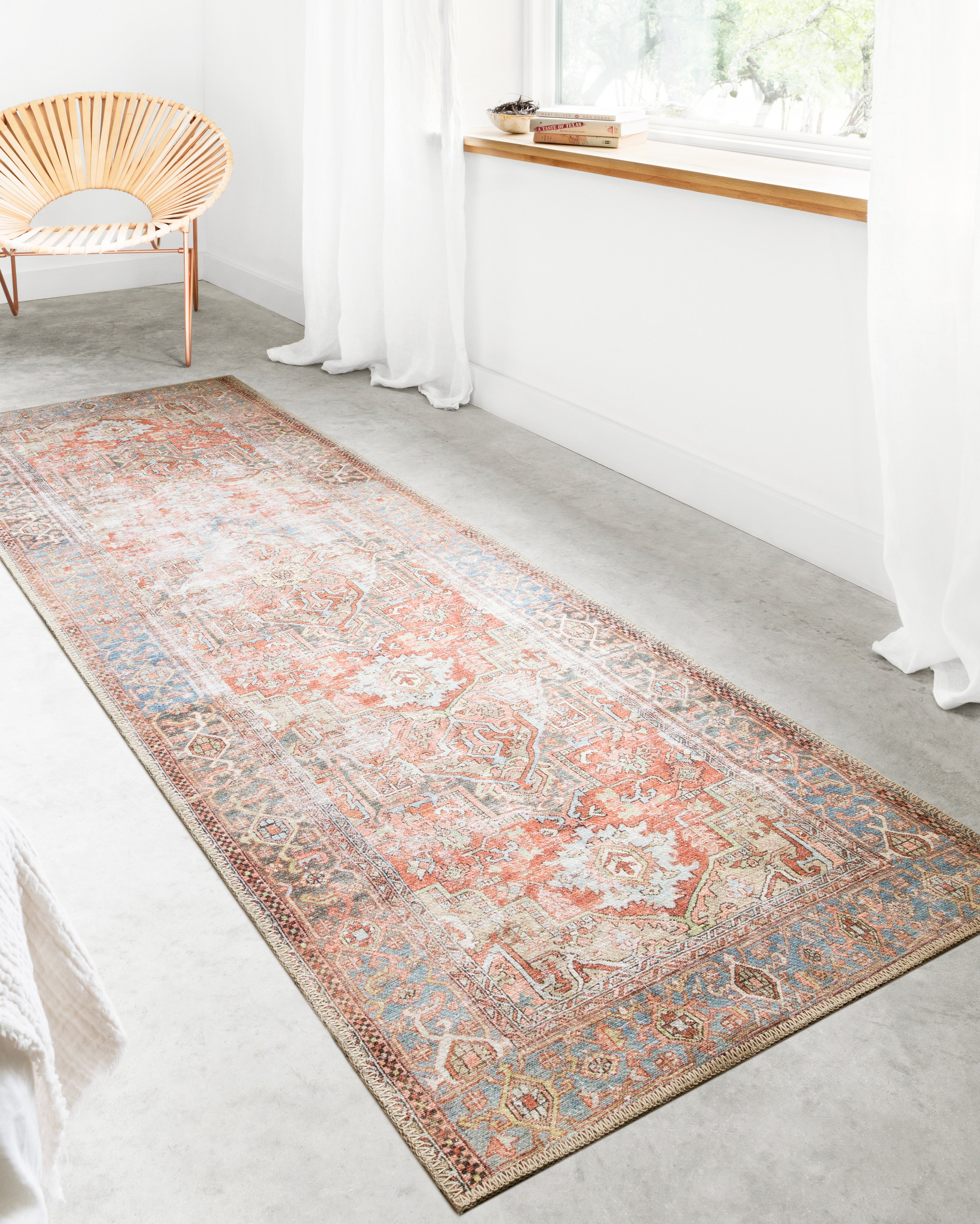 Loloi Loren LQ-15 Terracotta / Sky Area Rug