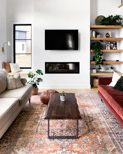 Loloi Loren LQ-15 Terracotta / Sky Area Rug