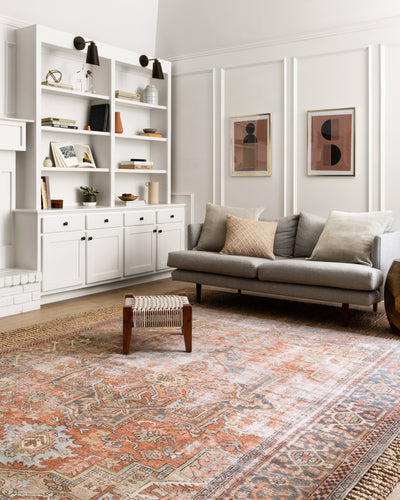 Loloi Loren LQ-15 Terracotta / Sky Area Rug