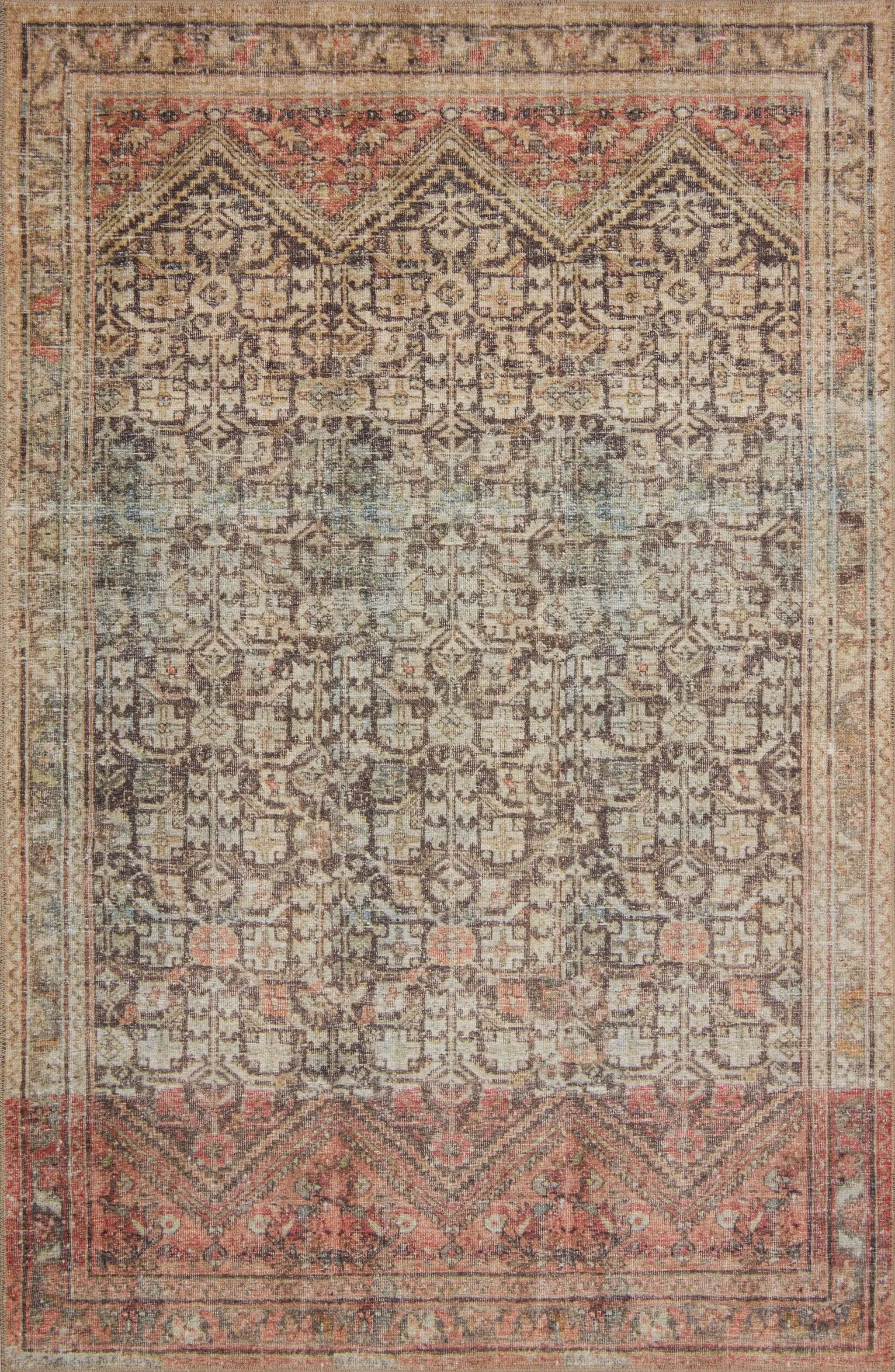 Loren LQ-17 Charcoal / Multi Area Rug by Loloi