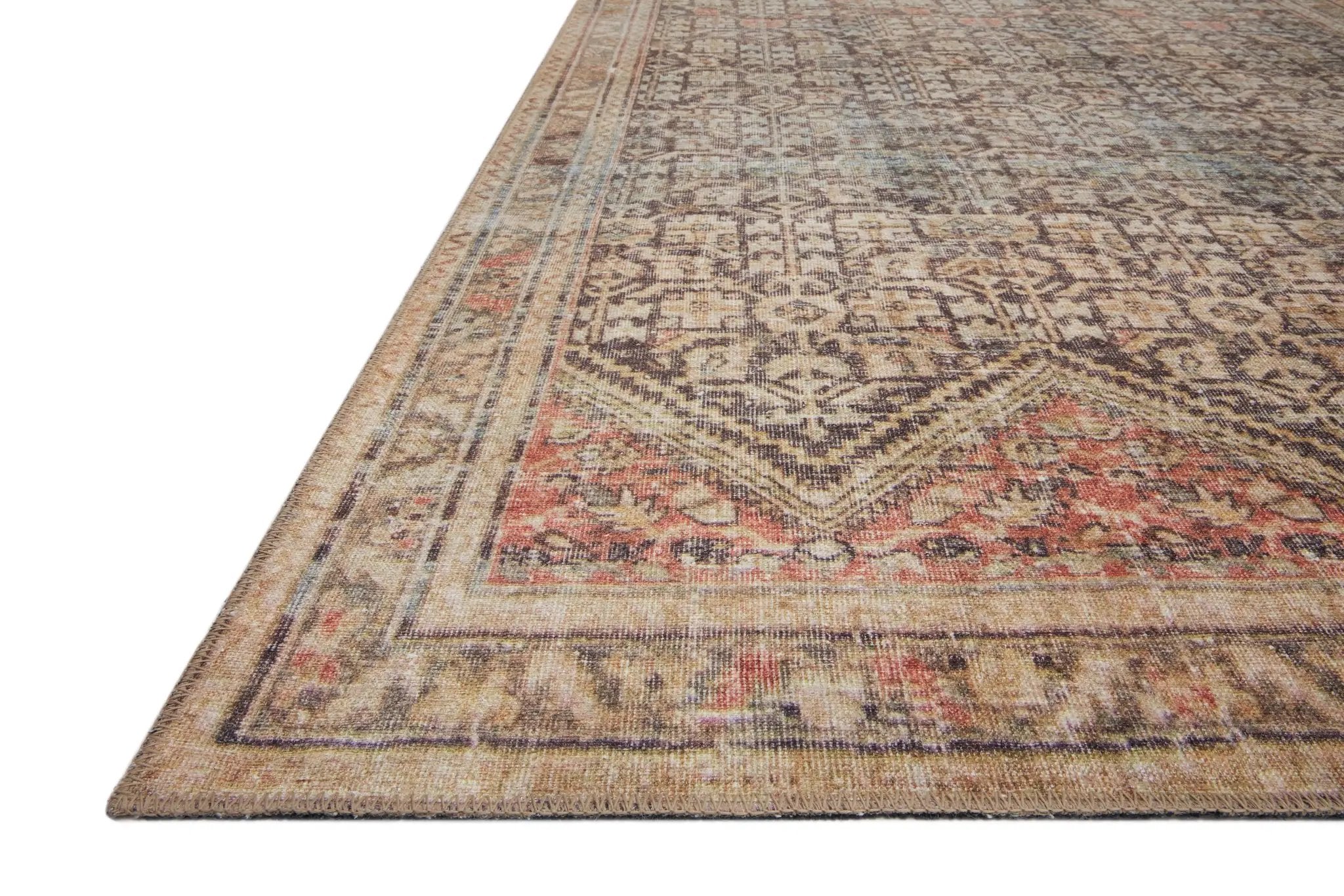 Loren LQ-17 Charcoal / Multi Area Rug by Loloi