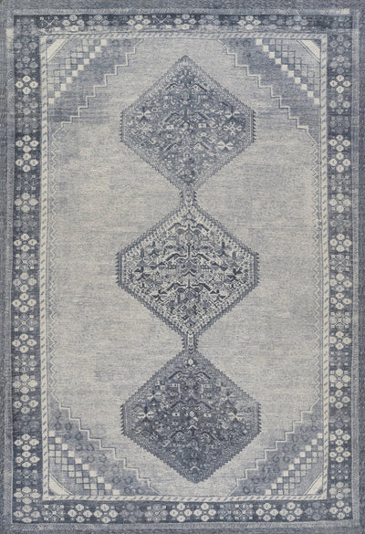 Momeni Luna LNA-1 Blue Hand Tufted Area Rug