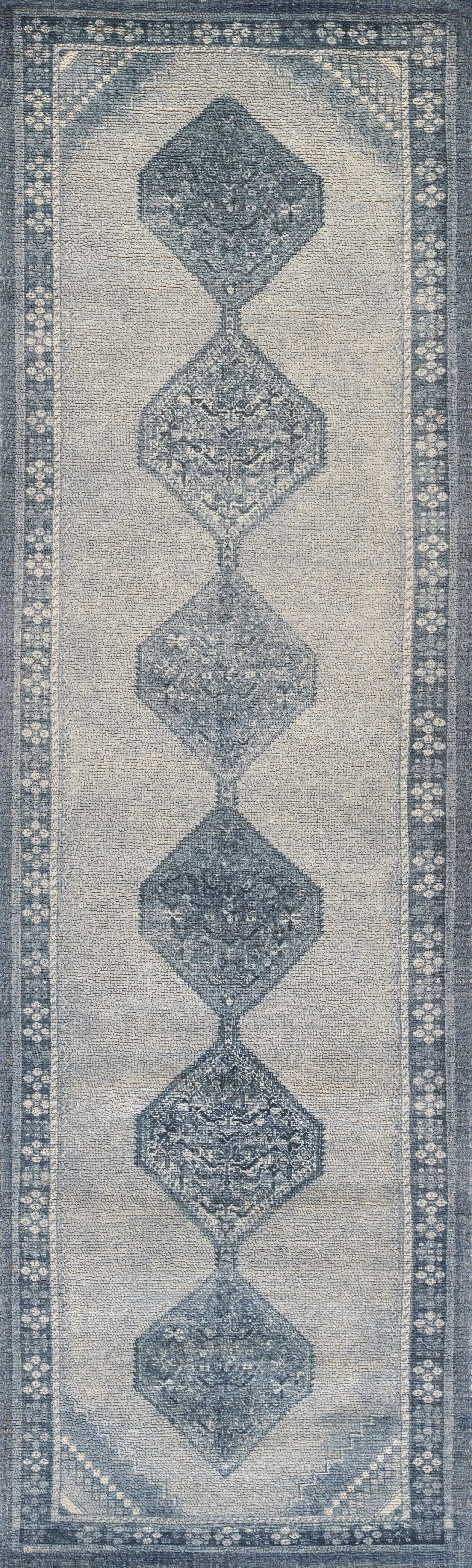 Luna LNA-1 Blue Area Rug by Momeni