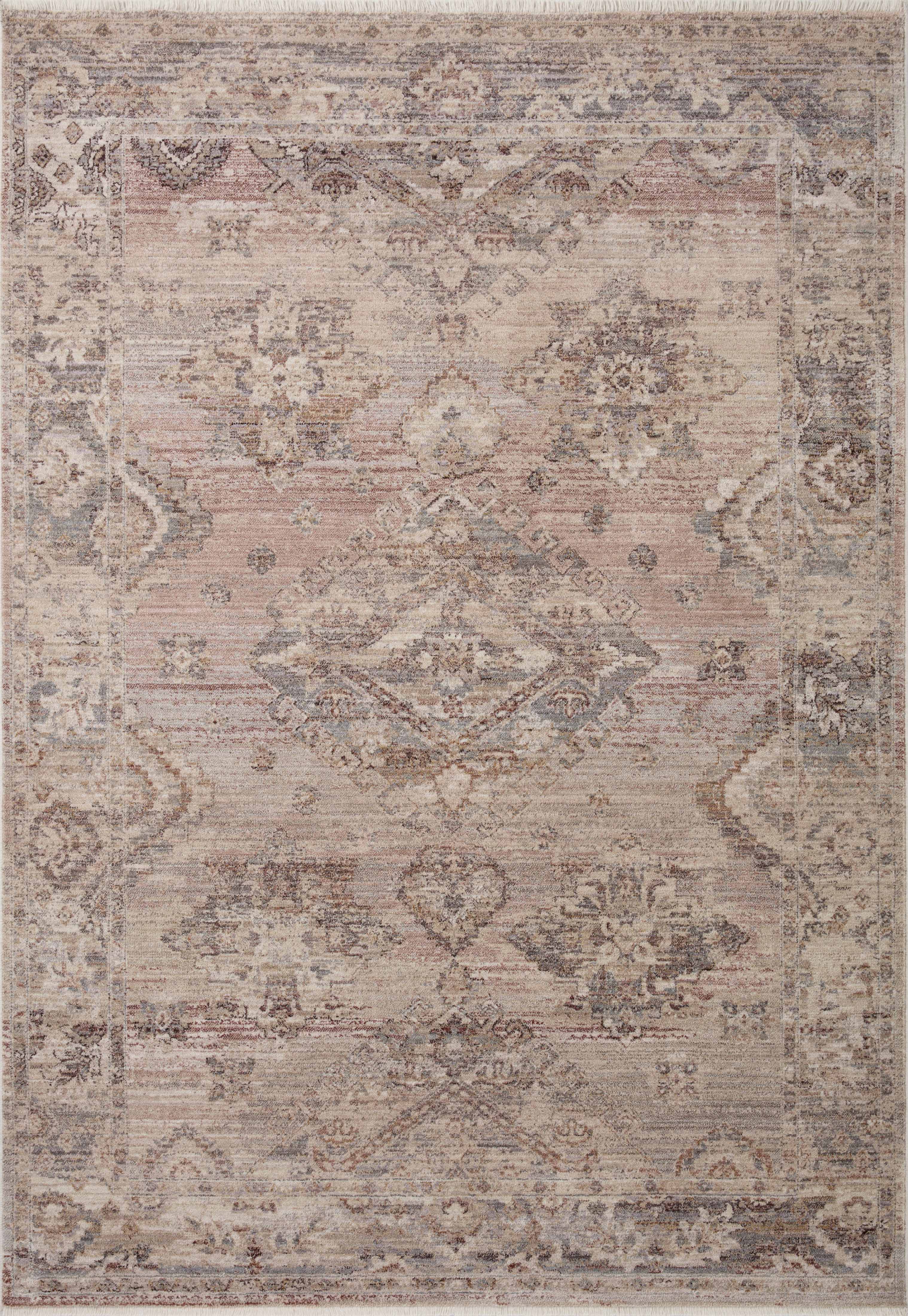 Loloi Lyra LYR-01 Blush / Dove Area Rug