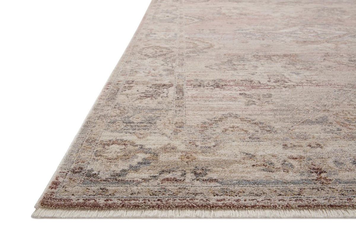 Lyra LYR-01 Blush / Dove Area Rug by Loloi