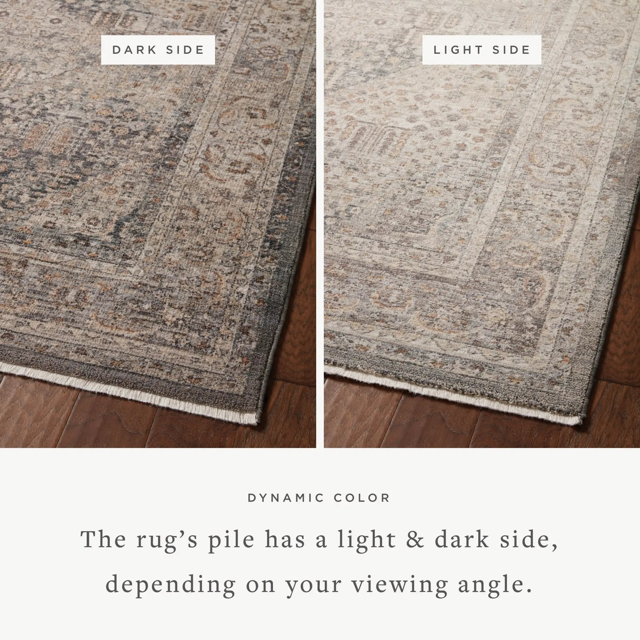 Lyra LYR-02 Denim / Pebble Area Rug by Loloi