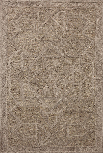 A hand-tufted wool area rug featuring traditional design and grounded bark and graphite tones, the Mabel MBL-01 Bark / Graphite Area Rug adds character to any room