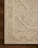 The Mabel MBL-01 Stone / Sand Area Rug offers grounding stone and sandy sophistication and traditional charm in a hand-tufted wool area rug