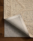 The Mabel MBL-01 Stone / Sand Area Rug offers grounding stone and sandy sophistication and traditional charm in a hand-tufted wool area rug