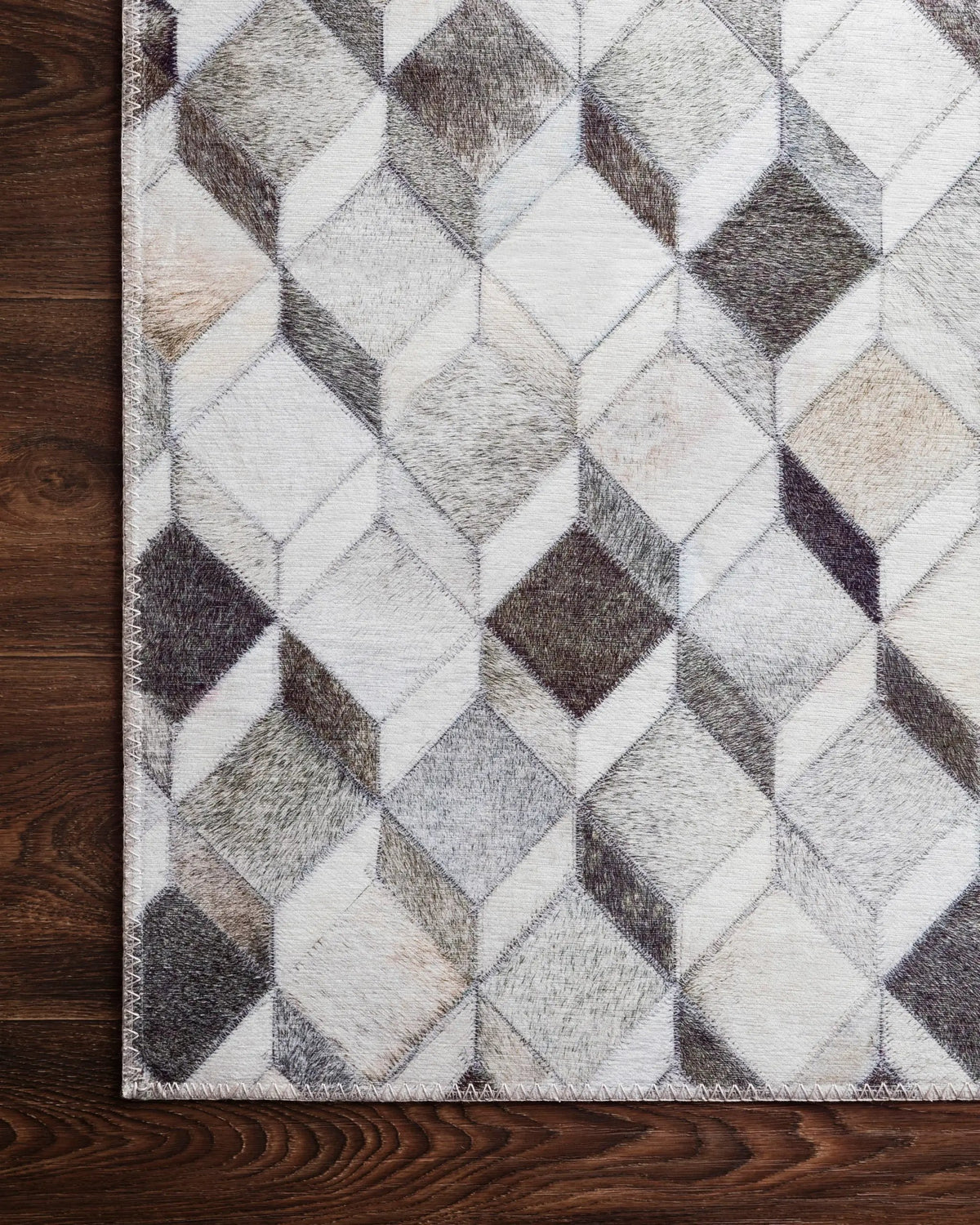 Maddox MAD-02 Grey / Mocha Area Rug by Loloi