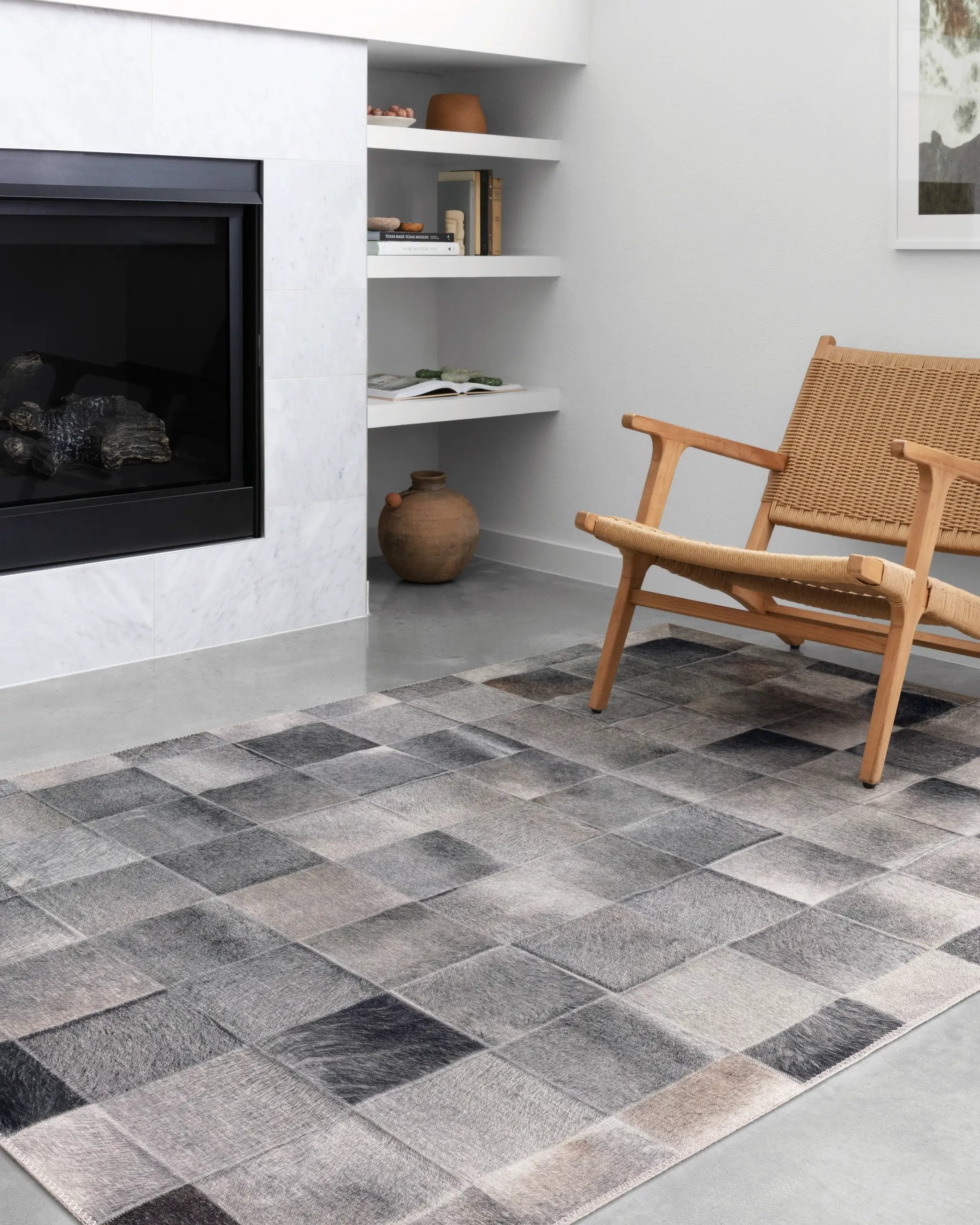 Maddox MAD-06 Charcoal / Grey Area Rug by Loloi