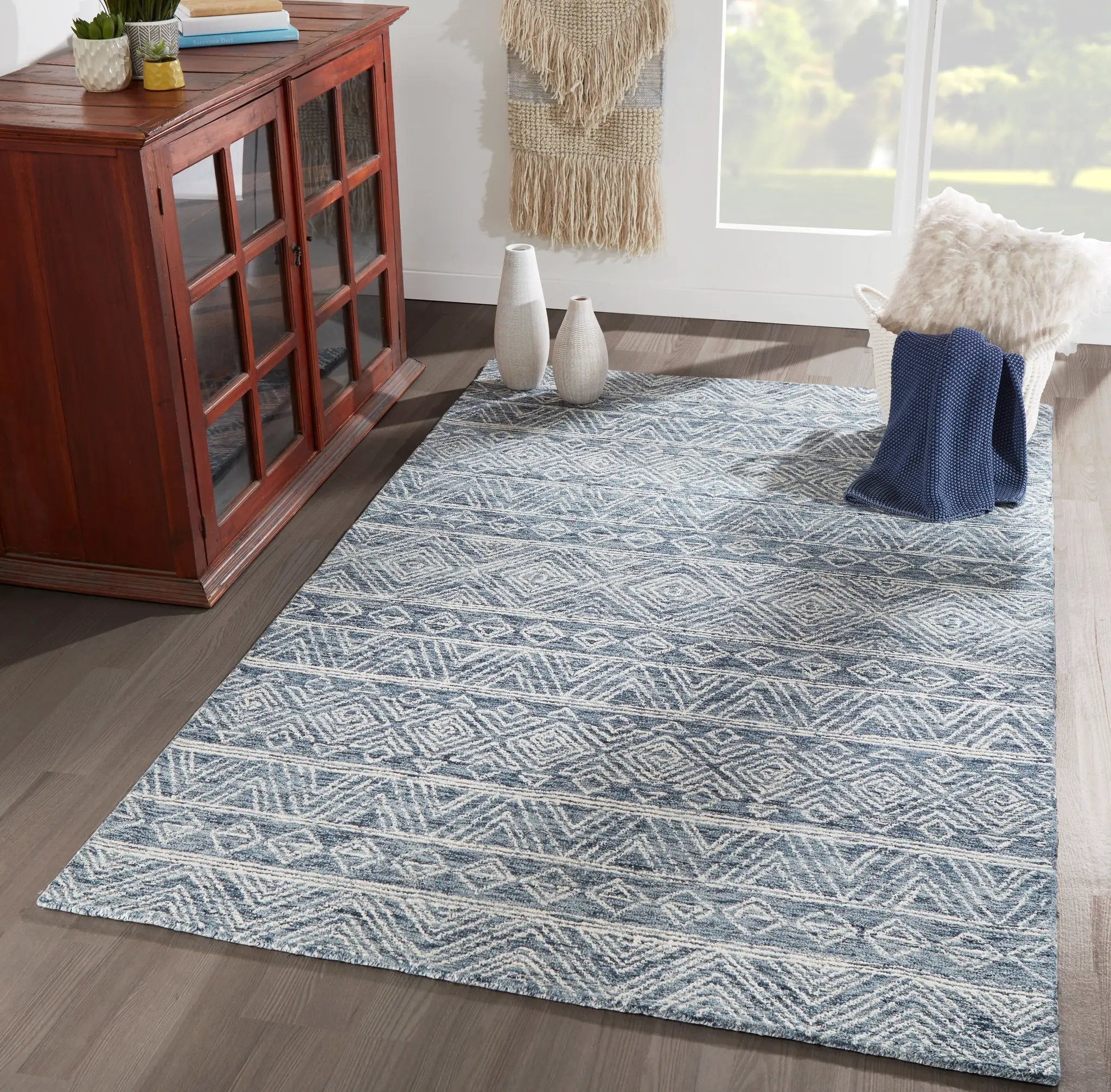 Mallorca MRC-2 Denim Area Rug by Momeni
