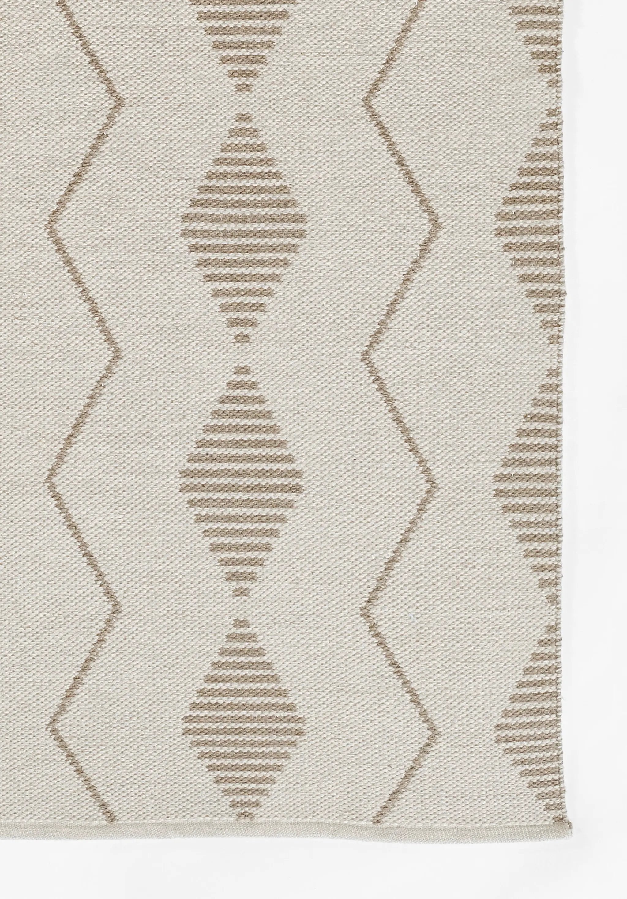 Malmo MLO-3 (Diamond) Ivory Area Rug by Novogratz by Momeni