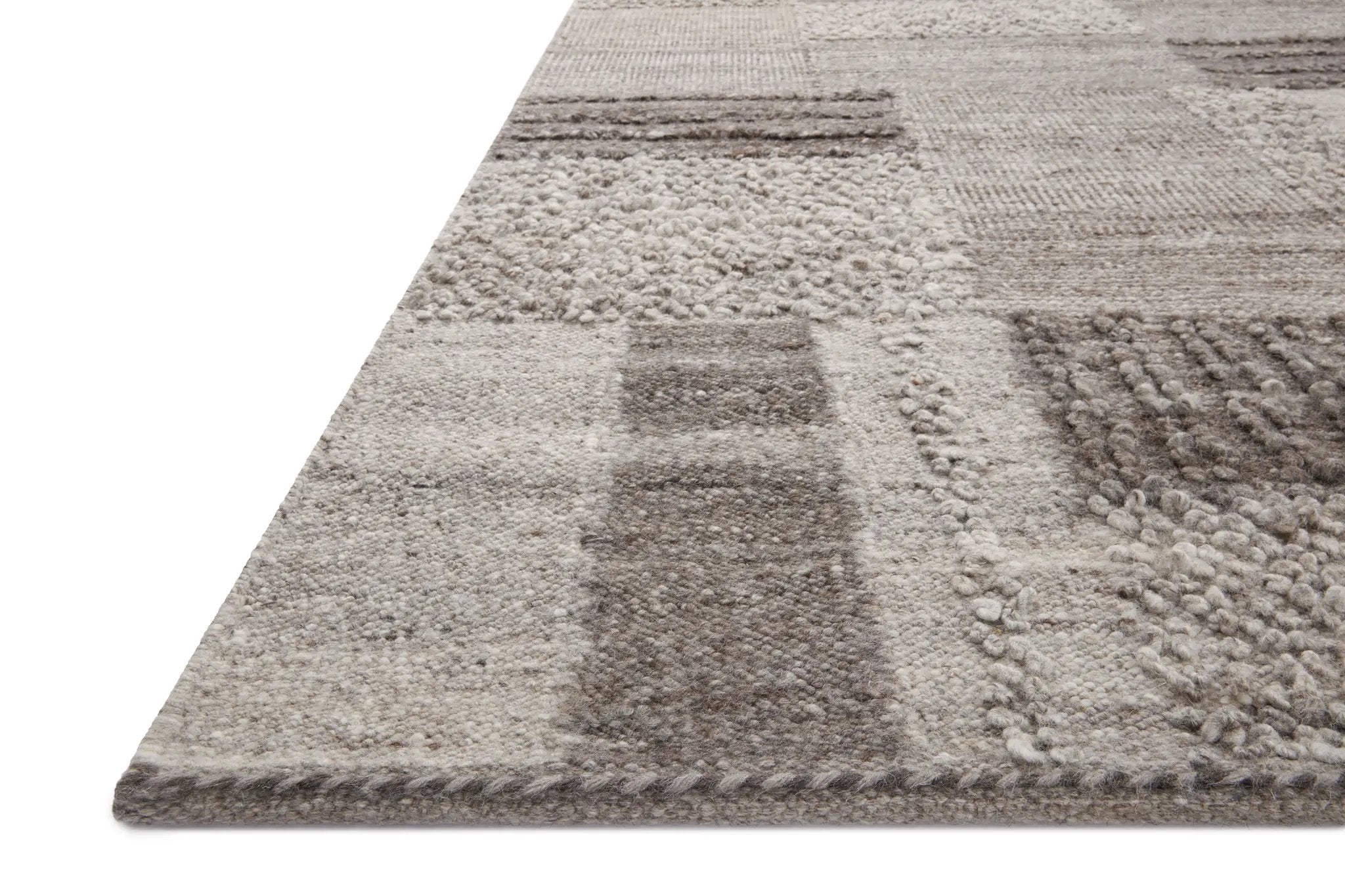 Manfred MAN-01 Charcoal / Dove Area Rug by Loloi
