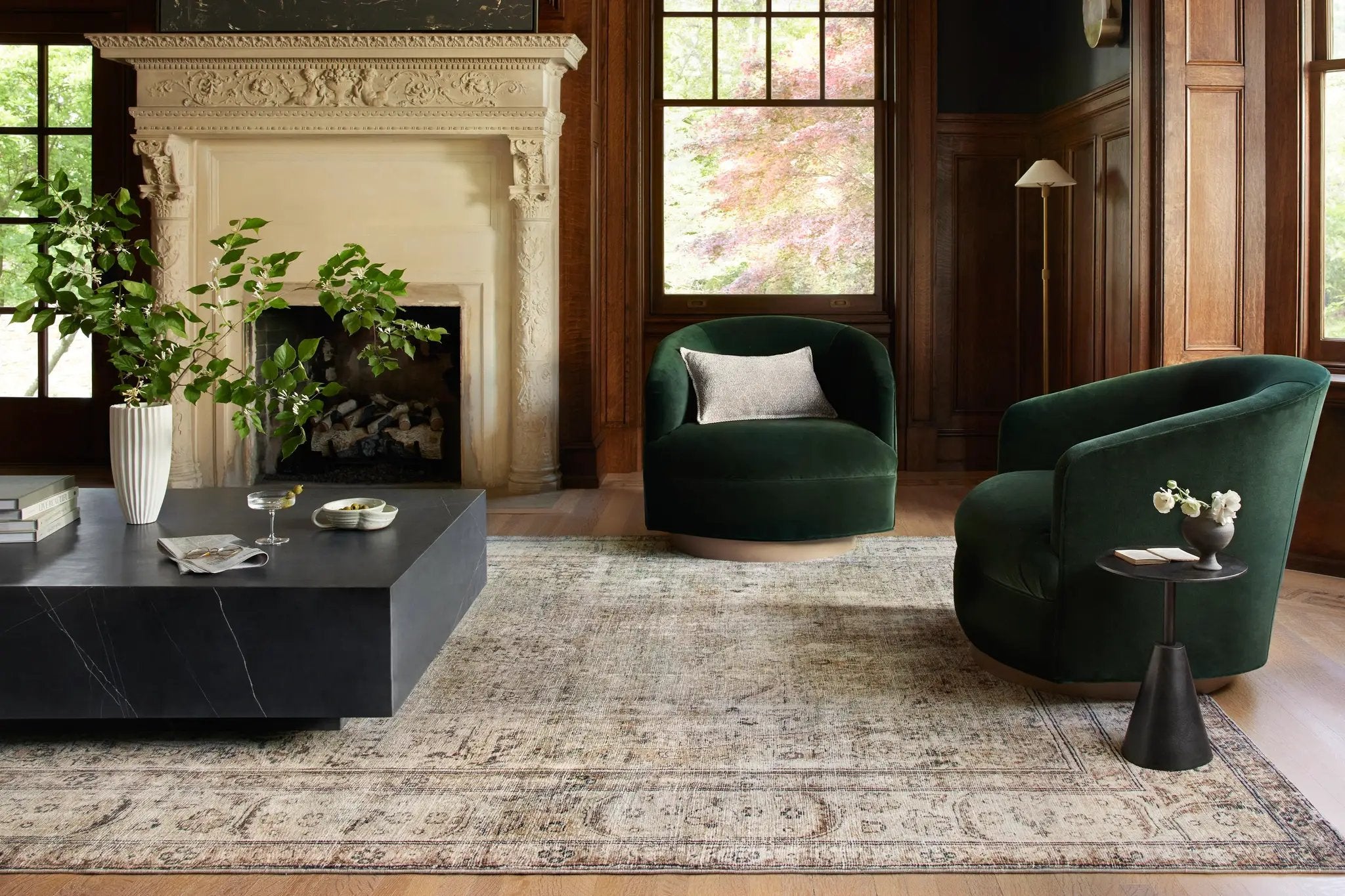 Margot MAT-01 Antique / Sage Area Rug by Loloi