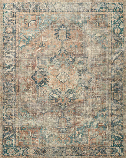 Loloi Margot MAT-02 Terracotta / Lagoon Area Rug