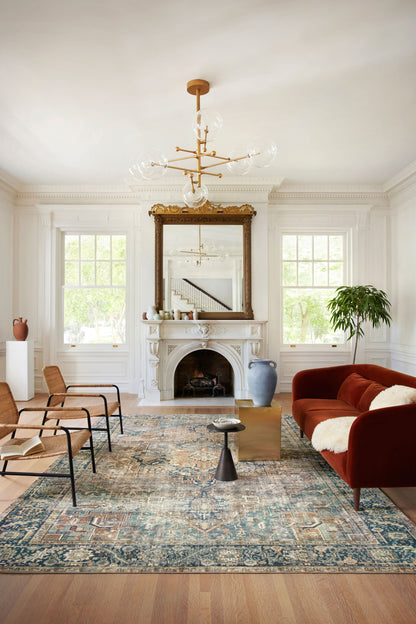Loloi Margot MAT-02 Terracotta / Lagoon Area Rug